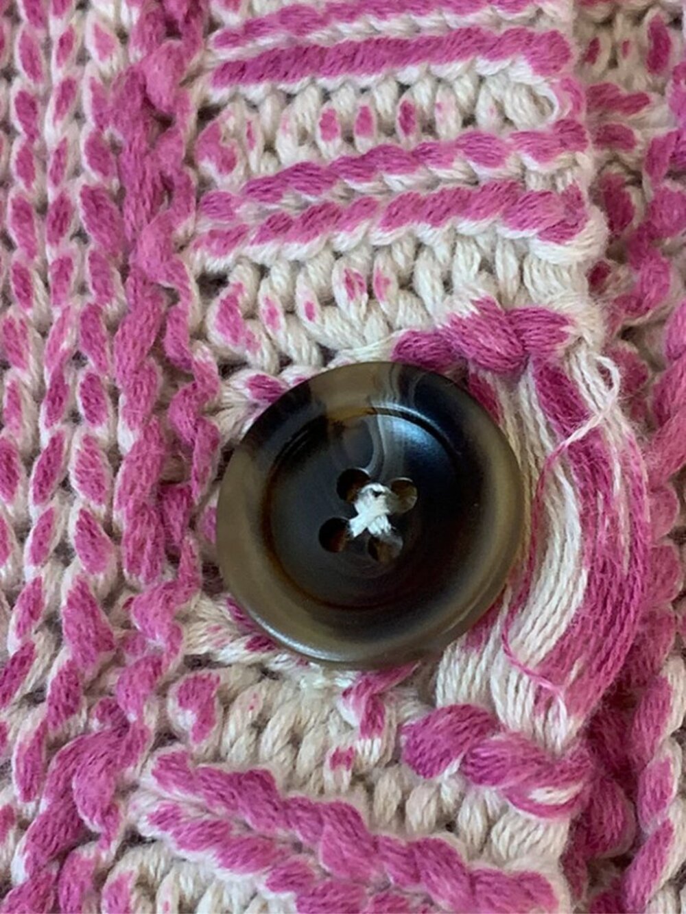 R13 NWOT Pink Jumbo Distressed Cardigan XS - Picture 11 of 16